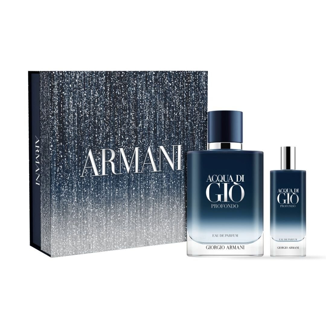Giorgio Armani Acqua di Gio Profondo セット Mens Acqua Di Gio Profondo Parfum 100ml Giftset – Edgars